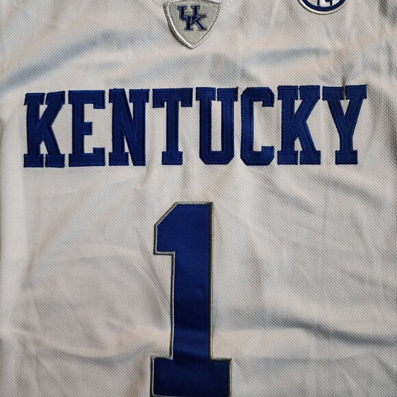 Retro Vintage Devin Booker #1 Kentucky Wildcats Basketball Jersey NWT Size M - Picture 3 of 6